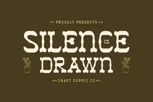 Related font CS Silence Drawn