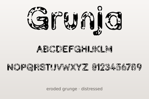 Related font Grunja