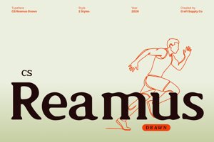 Related font CS Reamus Drawn
