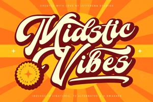 Related font Midstic Vibes VERSION