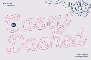 Related font CS Casey Dashed