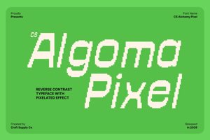 Related font CS Algoma Pixel