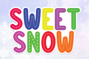 Related font Sweet Snow