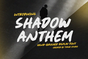 Related font Shadow Anthem