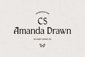 Related font CS Amanda Drawn