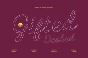 Related font CS Gifted Dashed