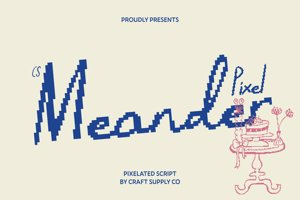 Related font CS Meander Pixel