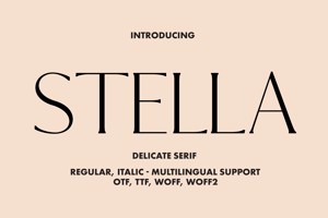 Related font Stella