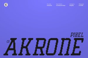 Related font CS Akrone Pixel