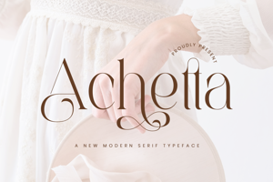 Related font Achetta