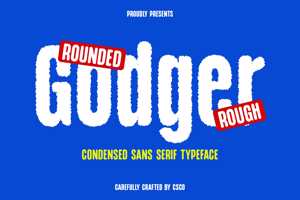 Related font Godger Rounded Rough