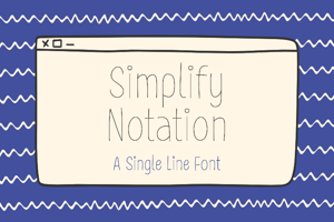 Simplify Notation Single Line