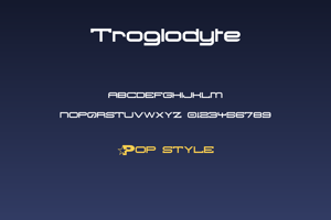 Related font Troglodyte