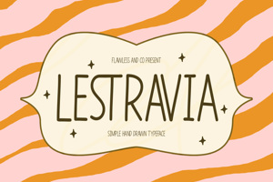 Related font LESTRAVIA