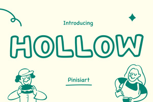 Related font Hollow