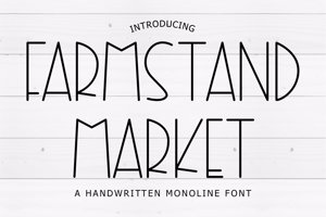 Farmstand Market | Cricut | Silhouette Font