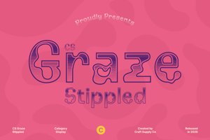 Related font CS Graze Stippled
