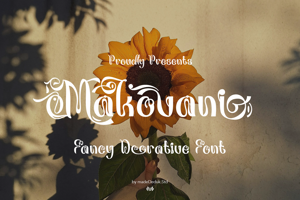 Related font Makovani - Fancy Font