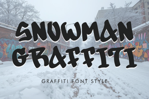 Related font Snowman Graffiti