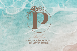 Petal Flower Monogram