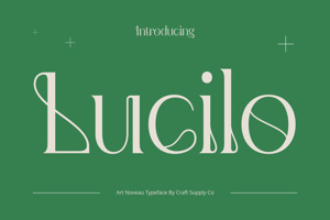 Related font Lucilo