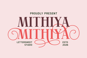 Related font Mithiya