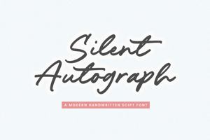 Related font Silent Autograph