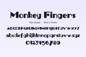 Related font Monkey Fingers