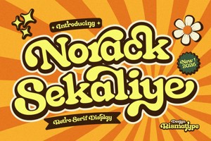 Related font Norack Sekaliye