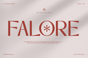 Related font Falore