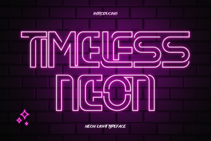 Related font Timeless Neon