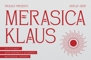 Related font Merasica Klaus