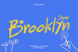 Related font CS Brooklyn Stamp