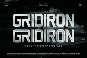 Related font GRIDIRON