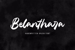 Belanthara - Brush Font