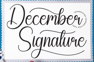 Related font December Signature