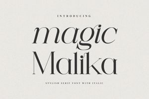 Related font Magic Malika