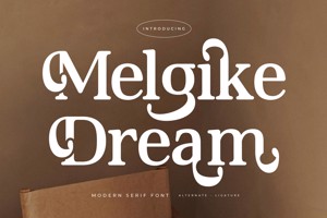 Related font Melgike Dream