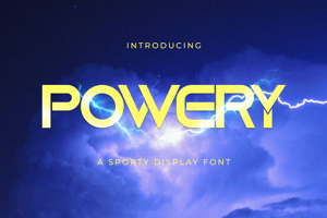Related font POWERY