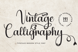 Related font Vintage Calligraphy
