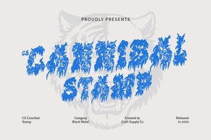 Related font CS Cannibal Stamp