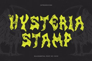 Related font CS Hysteria Stamp