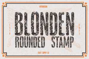 Blonden Rounded Stamp