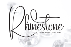 Related font Rhinestone