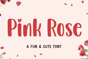 Related font Pink Rose