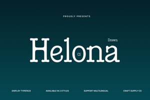 Related font CS Helona Drawn