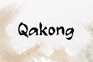Related font Qakong