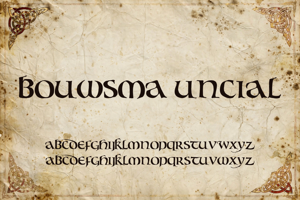 Related font Bouwsma Uncial