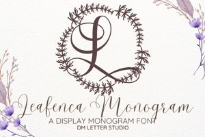 Related font Leafenca Monogram