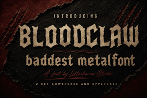 Related font Bloodclaw Only